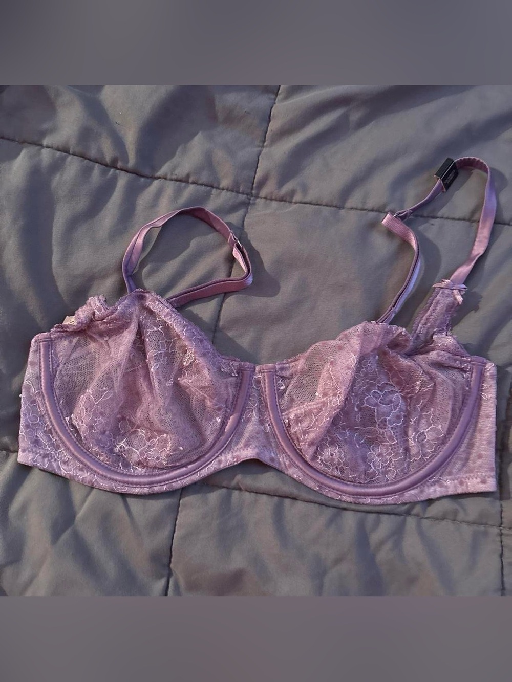 Lavender Dream angels unlined Lace Underwire Bra
